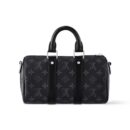 LV-Keepall-Bandouliere-25-Replica-Monogram-Eclipse-Canvas-Black-Hardware-1-1-Mirror-Quality