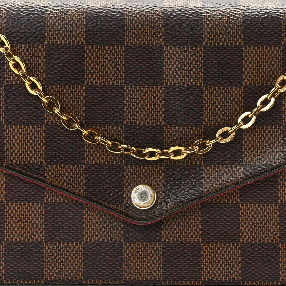 Louis vuitton pochette felicie wallet Gold HW high End Clone - Image 7