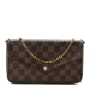Louis vuitton pochette felicie wallet Gold HW high End Clone