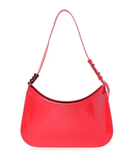 Superfake Bottega Veneta Calfskin Metal Loop Small Shoulder Bag Red