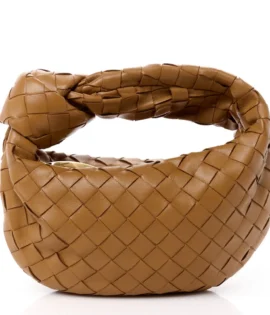 Superfake Bottega Veneta Nappa Intrecciato Mini Jodie Caramel Gold Hardware