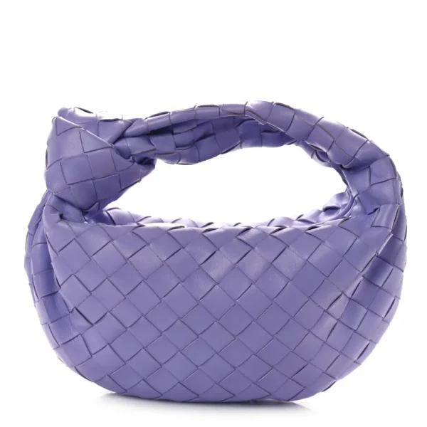 Superfake Bottega Veneta Nappa Intrecciato Mini Jodie Lavender Silver Hardware