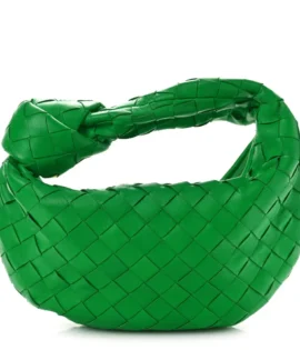 Superfake Bottega Veneta Nappa Intrecciato Mini Jodie Parakeet Gold Hardware