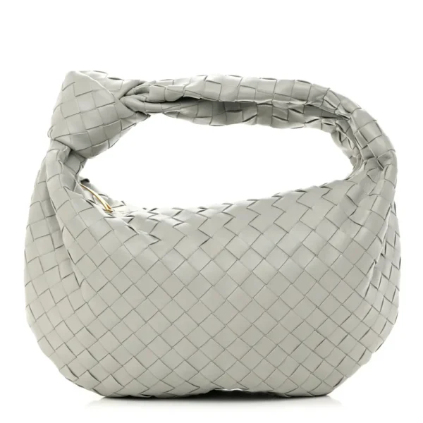 Superfake Bottega Veneta Nappa Intrecciato Small Jodie Agate Grey Gold Hardware