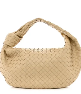 Superfake Bottega Veneta Nappa Intrecciato Small Jodie Porridge Gold Hardware