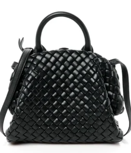 Superfake Bottega Veneta Nappa Intrecciato Small Padded The Handle Black Gold Hardware