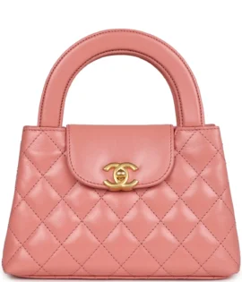 Superfake Chanel Small Pink Shiny Aged Calfskin Kelly Shopper front