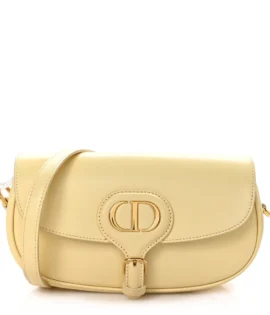 Superfake Dior Box Calfskin East West Bobby Bag Pale Yellow Gold Hardware