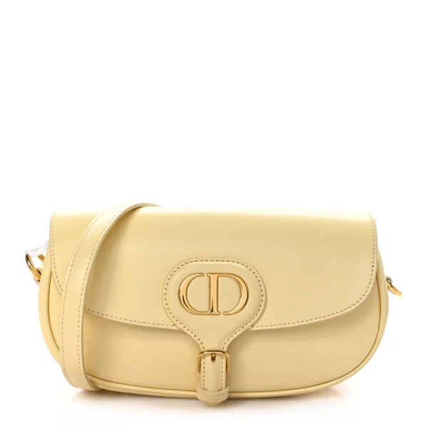 Superfake Dior Box Calfskin East West Bobby Bag Pale Yellow Gold Hardware