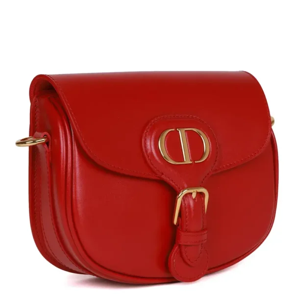 Superfake Dior Calfskin Small Bobby Bag Poppy Red Gold Hardware