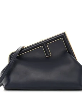 Superfake Fendi Shiny Nappa Small Fendi First Midnight Blue Gold Hardware