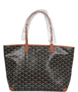 Superfake Goyard Goyardine Black & Brown PM Artois Palladium Hardware