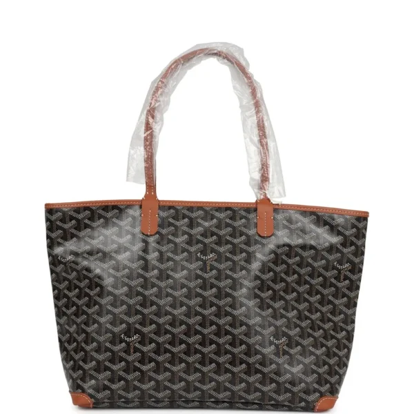 Superfake Goyard Goyardine Black & Brown PM Artois Palladium Hardware