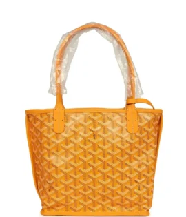 SuperfakeGoyard Goyardine Yellow Mini Anjou Bag Palladium Hardware