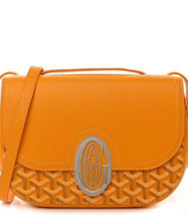 Superfake Goyard Goyardine Yellow PM 233 Shoulder Bag Silver Hardware