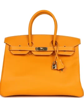 Superfake Hermès Candy Epsom Birkin 35 Jaune d'Or Permabrass Hardware