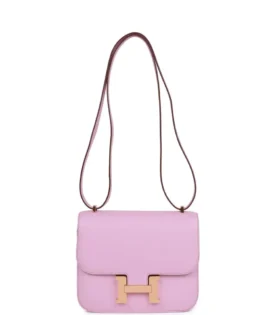 SUPERFAKE Hermès Constance 18 Superfake Mauve Sylvestre Chevre Rose Gold Hardware