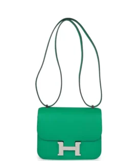 superfake Hermès Constance 18 Vert Jade Epsom Palladium Hardware