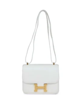 Superfake Hermès Constance 18 White Evercolor Gold Hardware