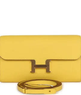 Superfake Hermès Constance To Go Wallet Jaune De Naples Epsom Gold Hardware