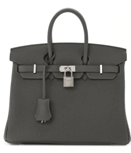 Superfake Hermes Togo Birkin 25 Gris Meyer Palladium Hardware