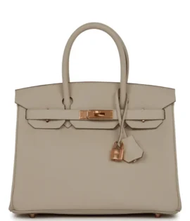 Superfake Hermès Togo Birkin 30 Craie Rose Gold Hardware