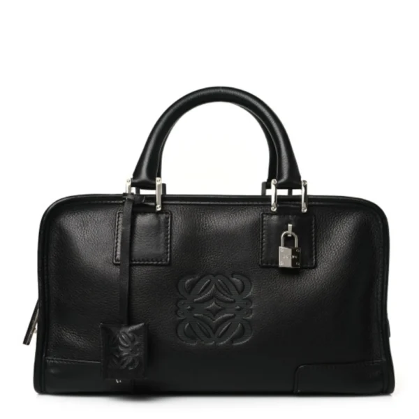 Superfake Loewe Calfskin Amazona 28 Black Silver Hardware