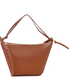 Superfake Loewe Calfskin Mini Hammock Hobo Tan Gold Hardware