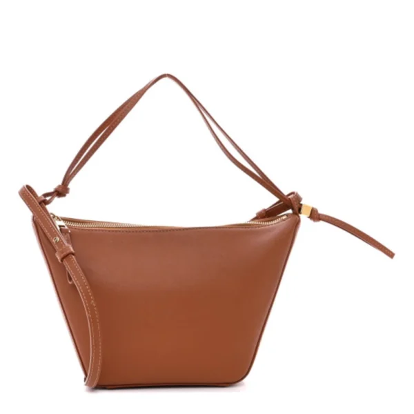 Superfake Loewe Calfskin Mini Hammock Hobo Tan Gold Hardware