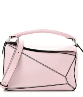 Superfake Discover the stunning Loewe Calfskin Small Puzzle Bag in Icy Pink with polished silver hardware on Superfakebags.is. Experience elegance with every Loewe bag.