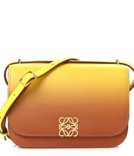 Superfake Loewe Silk Calfskin Degrade Small Goya Bag Yellow Polished Gold Hardware