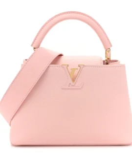 Superfake Louis Vuitton Capucines BB Rose Jasmin Taurillon Gold Hardware