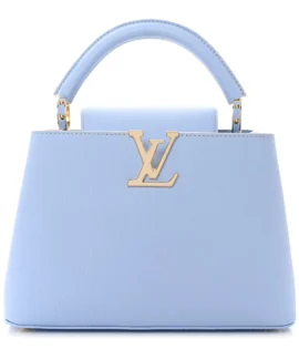 Superfake Louis Vuitton MiniMe Capucines BB Candy Blue Taurillon Gold Hardware