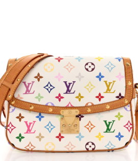 Superfake Louis Vuitton Multicolor Sologne PM White Monogram Gold Hardware