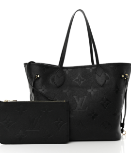 SuperfakeLouis Vuitton Neverfull MM Black Empreinte Monogram Giant