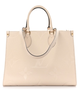 Superfake Louis Vuitton Onthego MM Creme Empreinte Monogram Giant