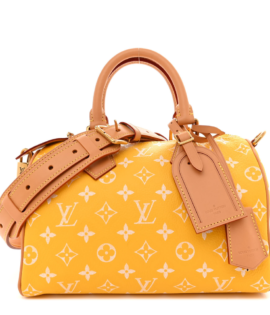 Superfake Louis Vuitton Speedy P9 Bandouliere 25 Yellow Calfskin Monogram Brass Hardware