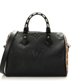 Superfake Louis Vuitton Wild At Heart Speedy Bandouliere 25 Black Empreinte Monogram Giant