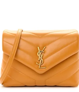 Superfake Saint-Laurent-Calfskin-Y-Quilted-Monogram-Mini-Toy-Loulou-Crossbody-Bag-Cheddar-front-