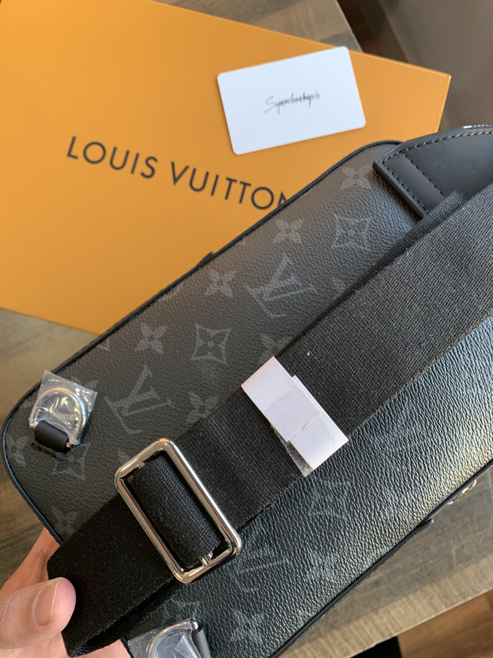 LV Monogram Eclipse Canvas Avenue Slingbag PM high quality clone - Image 4