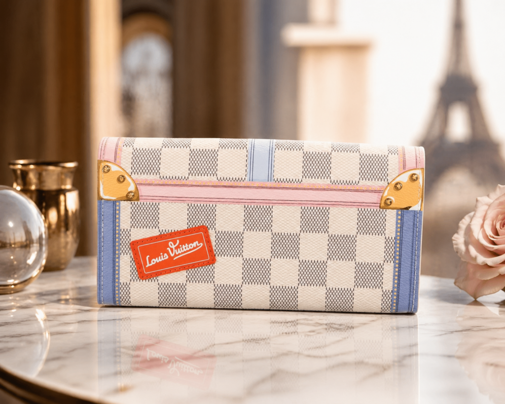 LV Victorine Wallet Damier Azur