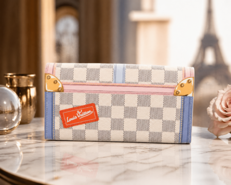 LV Victorine Wallet Damier Azur - Image 3