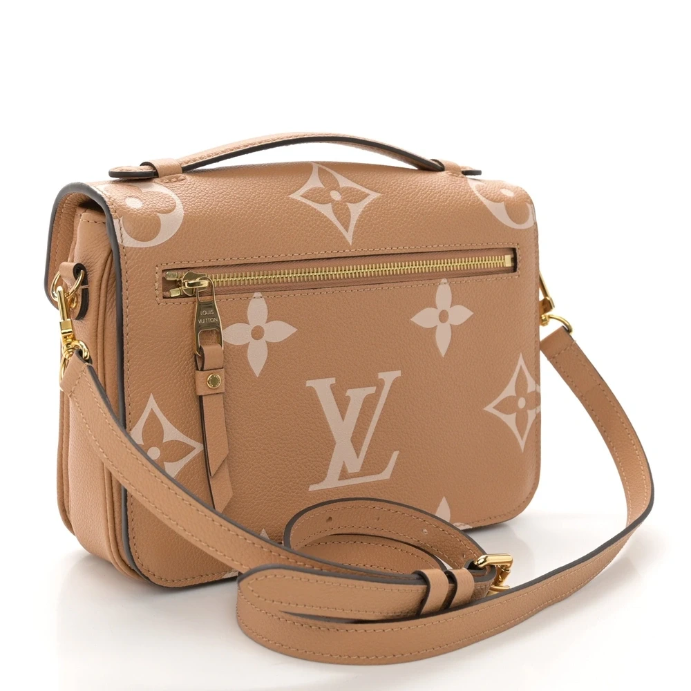 1:1 Replica LV Empreinte Monogram Giant Pochette Metis Arizona in Beige Handbags - Image 8