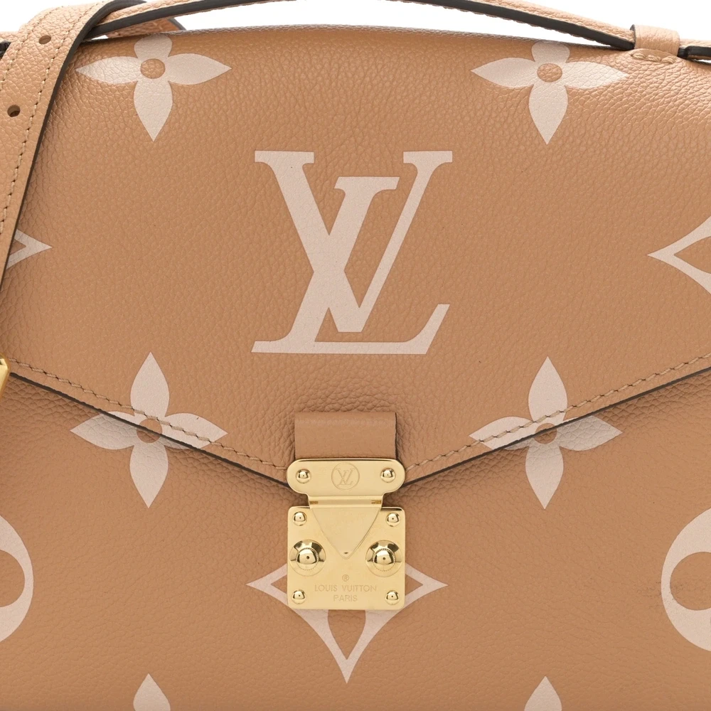 1:1 Replica LV Empreinte Monogram Giant Pochette Metis Arizona in Beige Handbags - Image 6