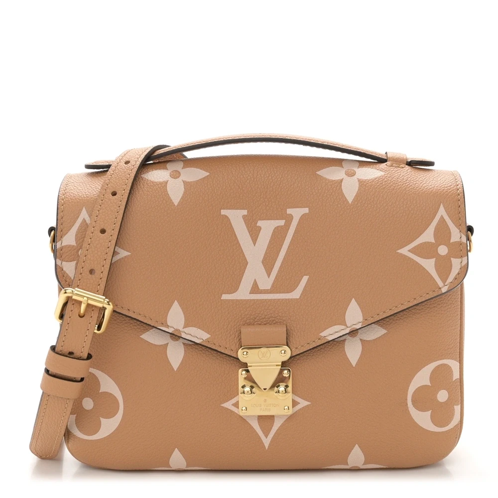 1:1 Replica  LV Empreinte Monogram Giant Pochette Metis Arizona in Beige Handbags