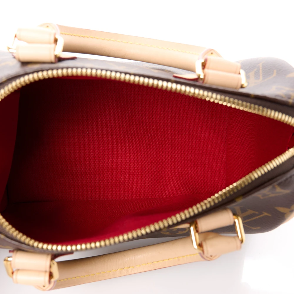 Speedy Bandouliere 20 Super Clone Monogram Canvas Gold Hardware Mini HandBag - Image 4