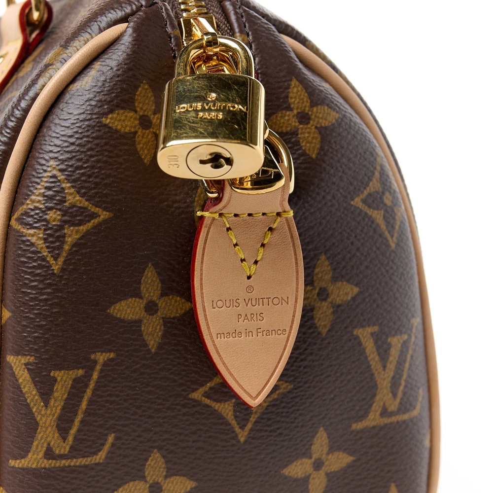 Speedy Bandouliere 20 Super Clone Monogram Canvas Gold Hardware Mini HandBag - Image 3