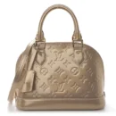 Alma BB 1:1 replica Beige Poudre Vernis Leather Gold Hardware HandBag