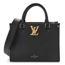 Lock & Go Tote PM Super Clone Black Calfskin Leather Handbag