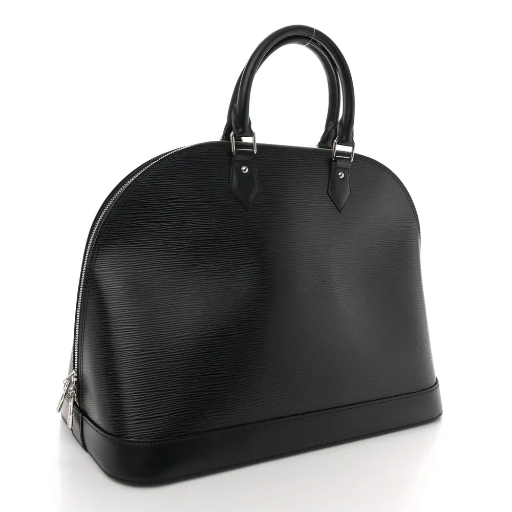 Alma GM Super Clone Black Electric Epi Leather Structured Shoulder Bag - Image 8